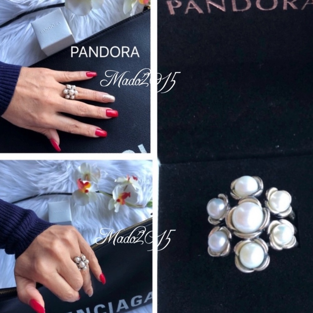 NIB PANDORA Ring New in Box White freshwater pearls
Size: 54/7 - Picture 4 of 13